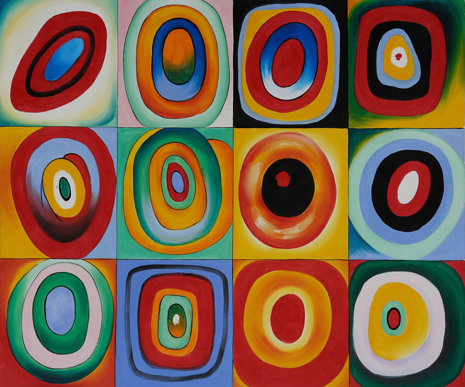 Farbstudie Quadrate Wassily Kandinsky